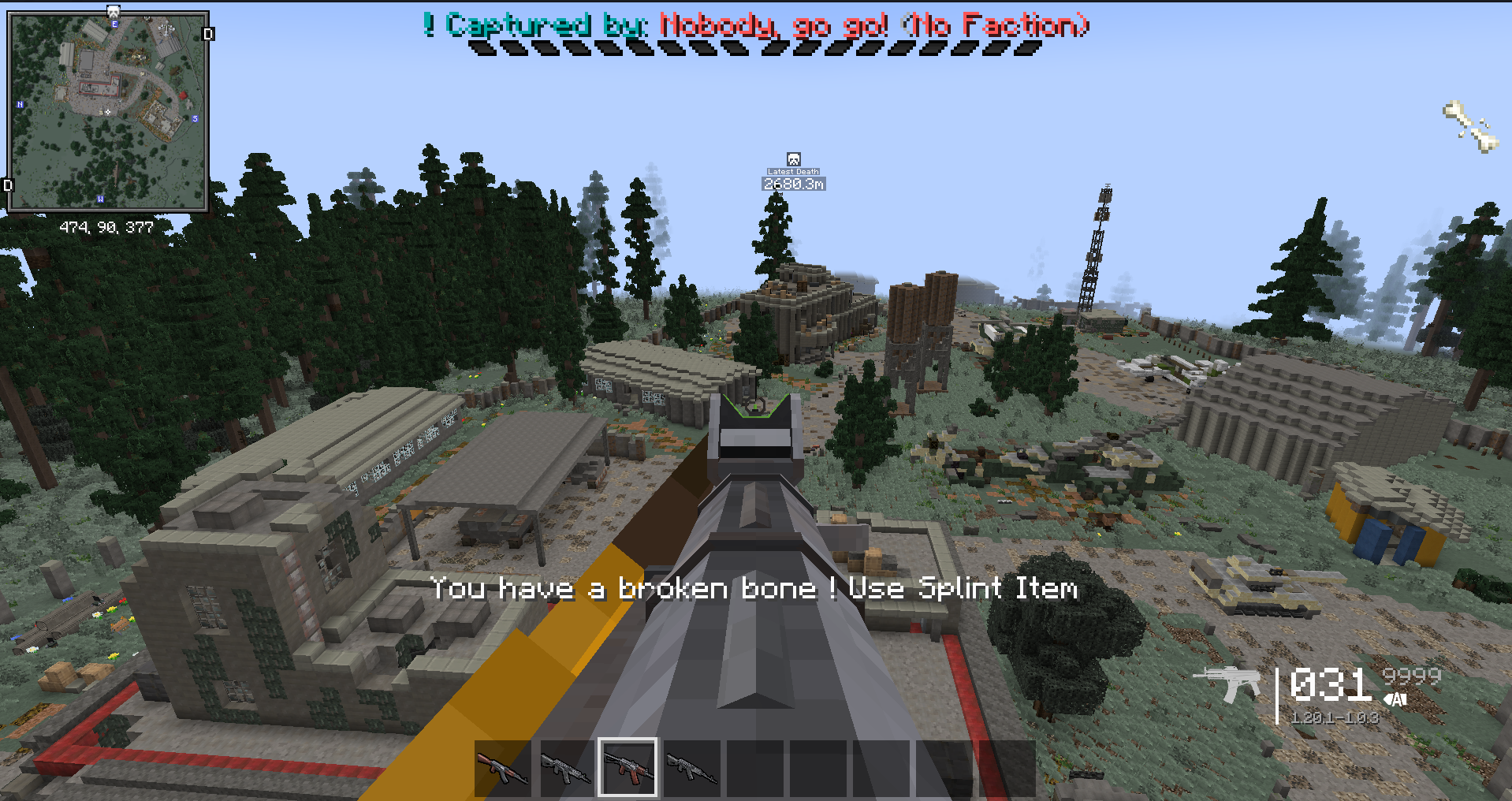 Airfield — zone de capture